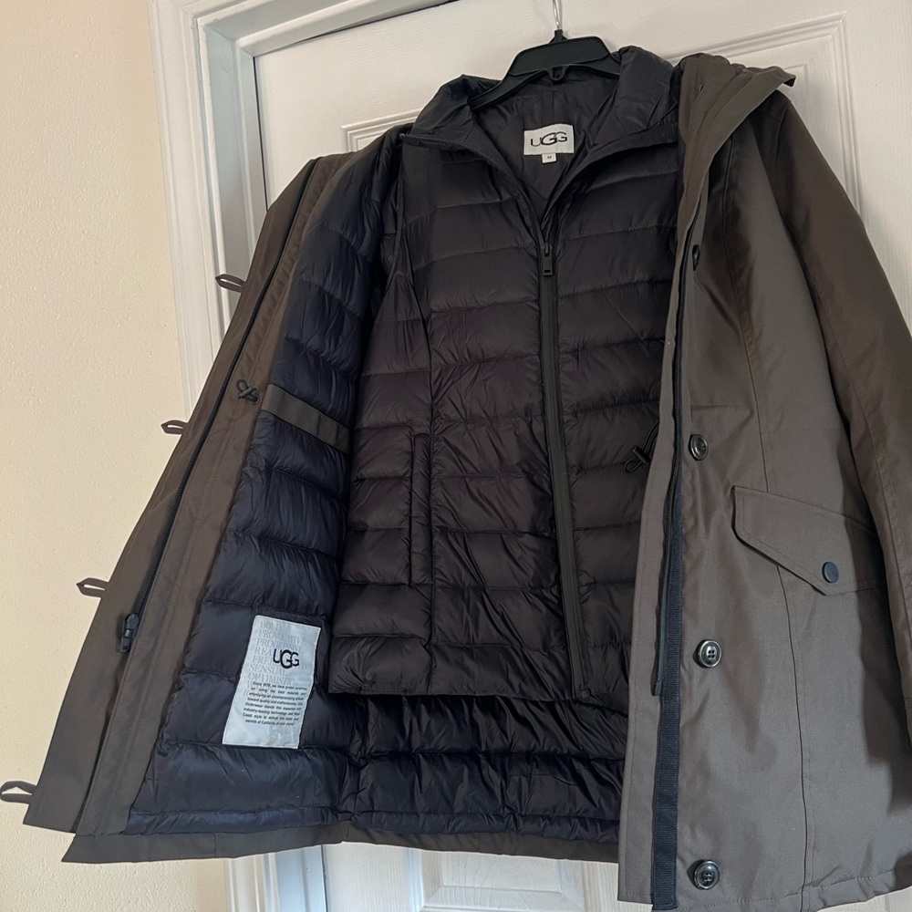 UGG Chocolate Brown Ski Jacket with Black Lining